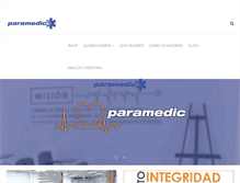 Tablet Screenshot of paramedic.com.ar
